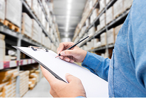 Warehouse with stacked inventory, representing Inventory coverage.